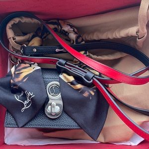 Christian Louboutin - Mini Elisa Leather Scarf-Wrapped Top Handle Bag